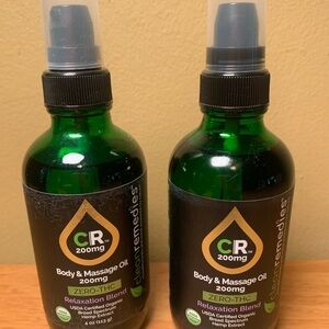 2 Clean Remedies Hemp Body & Massage Oil 4 oz.